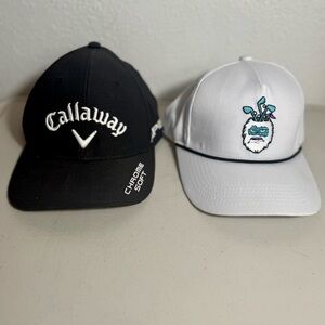 Callaway Black and White, Snowman Golf Caps Hats